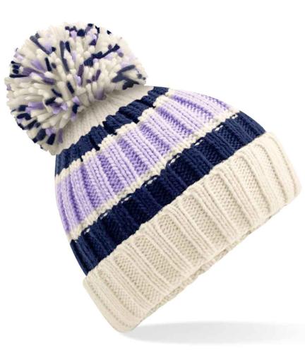 Beechfield Hygge Striped Beanie - BLCC - ONE